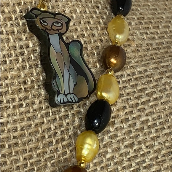 Lee Sands Lioness Necklace and Earring Set - Picture 4 of 6